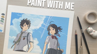 🌟 ชื่อของคุณ คิมิโนะนะวะ speedpaint โดยใช้ himi gouache