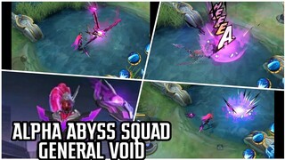ALPHA GENERAL VOID ABYSS SQUAD SKIN || MLBB || MOBILE LEGENDS UPCOMING SKIN