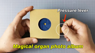 How to make an origami photo album that opens up like a lens