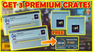 GET FREE PREMIUM CRATES | HIDDEN ACHIEVEMENTS IN PUBG MOBILE | HOW TO COMPTLETE ACIEVEMENTS