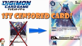 1st Ever Censored Digimon Card! Sistermon Noir Becomes Sistermon Ciel!? (Digimon TCG News)