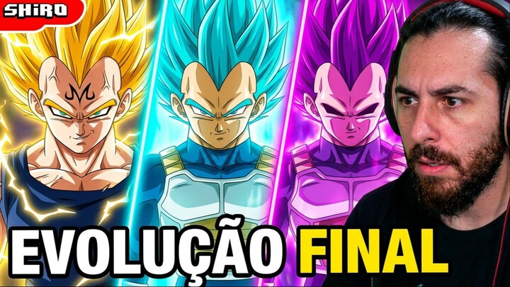 todas as trasformação do vegeta em dragon ball
