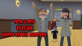 Yuta Mio Pingsan Di Kejar Hantu Kepala Buntung | Drama Sakura School Simulator