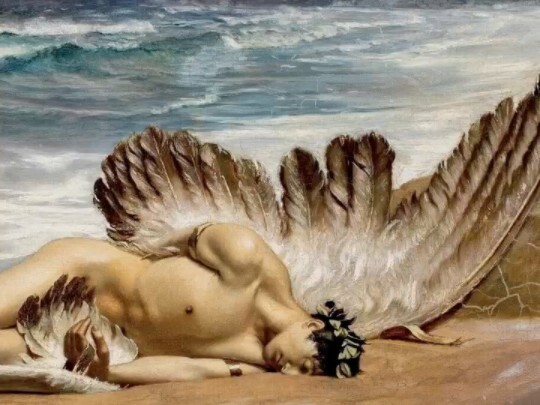 [تأمل اللوحات الشهيرة] لماذا يستلقي هذا الوسيم المجنح على شاطئ البحر؟