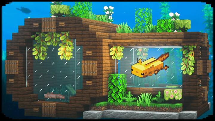 Minecraft: Axolotl Aquarium | Minecraft Build Ideas