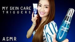 ASMR ไทย เปิดกรุ!! เสียงเคาะ ครีมบำรุงผิว พี่น้ำชา 💄 ASMR MY SKIN CARE TRIGGERs Tapping, Scratching