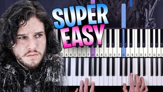 Game Of Thrones - Main Theme | Piano Tutorial For Complete Beginners