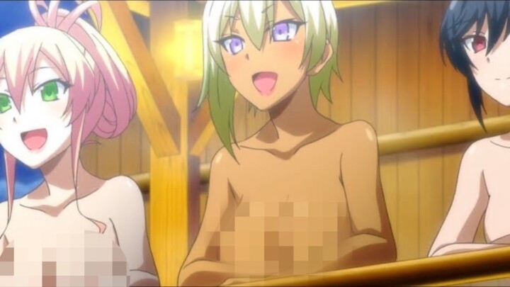 Anime Harem 18+ mandi bareng sambil di kocogin 3 cewe boh4y🥵