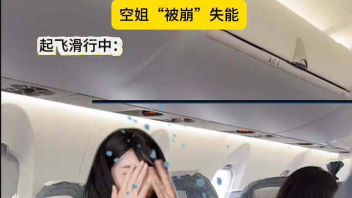 Double misfortune—Beng’s gone offline… #FlightAttendant #AviationProfession #FaJie’s Flight Sketch