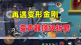 猫和老鼠手游：单排再遇开变声器的变形金刚队友！