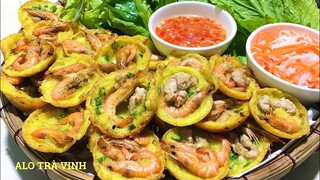 BÁNH KHỌT- Cách pha bột bánh khọt giòn ngon để lâu vẫn không bị mềm công thức rất đơn giản