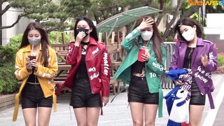 210426 Brave Girls recording "Immortal Songs" on their way to work at KBS; the busy yet unstoppable 