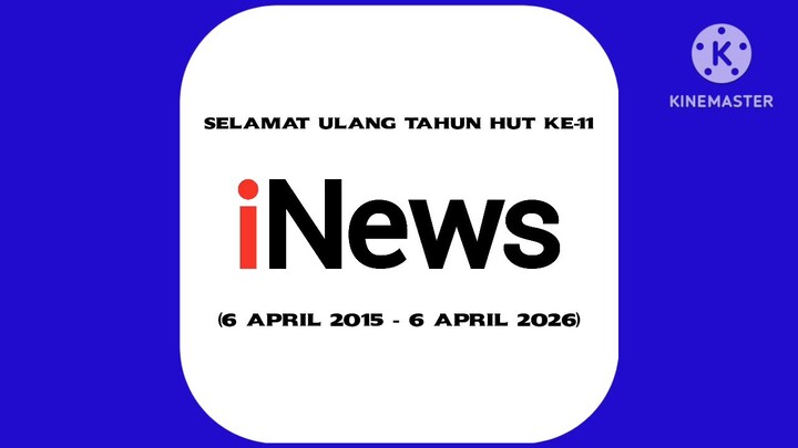 Selamat Ulang Tahun HUT Ke-11 Inews TV (6 April 2015 - 6 April 2026)