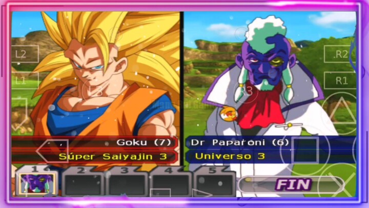 Goku SSJ 3 VS Dr Paparoni Universe 3 - DB MOD ANDROID GAMEPLAY