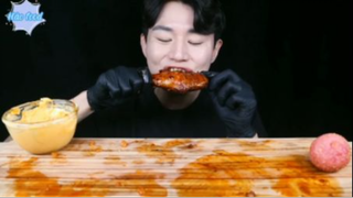 Gà cay BBQ và gà chiên phần 8 #mukbang