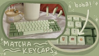 Matcha Keycap Customization // Royal Kludge Keyboard Review