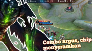 Combo argus ft chip !? jangan sampai buta map | Mobile legends