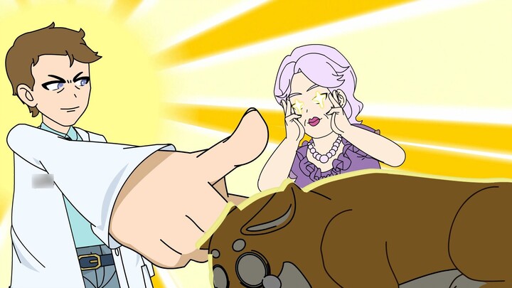 My pet got stuck in the throat while eating, and the rich woman rushed to the doctor and saved her l