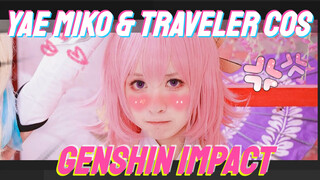 Yae Miko & Traveler cos