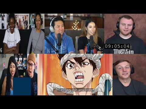 DR STONE EPISODE 7 REACTION MASHUP!!