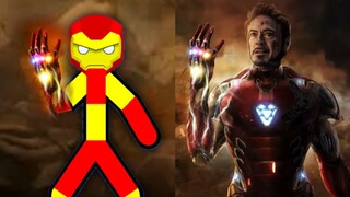 Supreme duelist stickman funny moments ft. Ironman and Venom