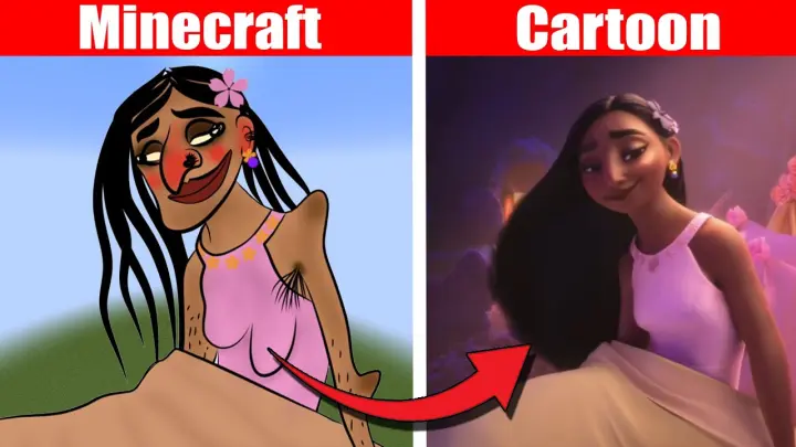 Encanto - the family madrigal meme - Pixel Art Minecraft (Minecraft Meme)
