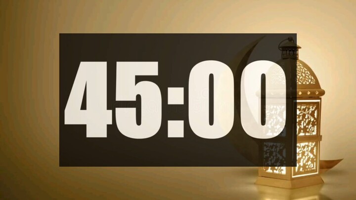 45 Minute Timer | Loud Alarm | Time call