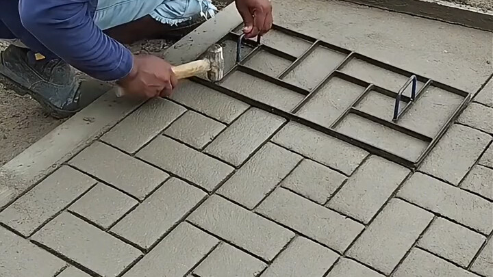Artificial mold replication of cement bricks