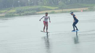 اجتماع مستخدمي الإنترنت من Hydrofoil، هاهاها ممتع للغاية #海王三亚分王 #无动力水翼板 #dockstart
