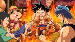 Momen Luffy Bertemu Goku - Crossover Anime Terbaik