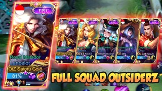 FULL SQUAD OuTsiderZ ⚡, LANCELOT VS FULL STUN - LANCELOT FAST HAND GAMEPLAY #309