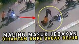 CURANMOR DIJEBAK !! Maling Motor Di tinggal Temannya Berakhir Babak Belur