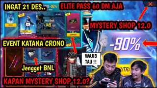 Resmi Kulgar🔥-BOCORAN EVENT MYSTERY SHOP 12.0,EVENT KATANA CHRONO FREE FIRE
