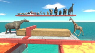 Push Harder or You Will Fall in Lava - Animal Revolt Battle Simulator