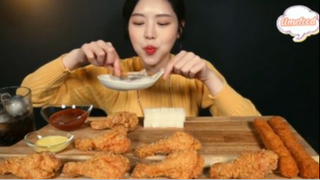 Đùi gà Gold Olive, phô mai que, tô que phần 2 #mukbang