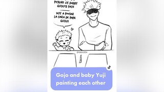 🥺 fypシ foryou parati arte art animation jjk jujutsukaisen gojousatoru  itadoriyuuji gojo itadori