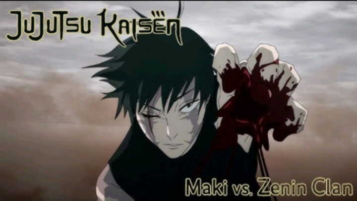 Maki zenin clan full fight | jujutsu kaisen season 3 episode 4 | eng sub |
