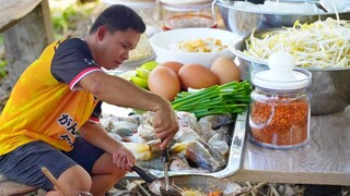 เล่นเฮือนน้อยEp.2 ผัดไทกุ้งสดเตาถ่าน
