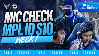 Awal Baru Untuk Legends! | Mic Check EVOS Legends | MPL ID Season 10 Week 1
