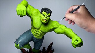 Hulk Sculpture Clay Timelapse ｜ Kay's Clay  #shorts