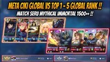 META CIKI GLOBAL VS PARTY TOP 1 GLOBAL RANK !! WILL KNOW HENX X AOSHI STILL LEARNING !!