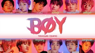 TREASURE (트레저) - BOY [Color Coded Lyrics/Han/Rom/Eng/가사]