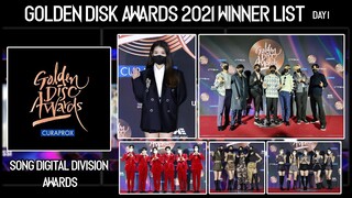 Winner List of 35th GOLDEN DISC AWARDS Day-1 [Digital Song Division]