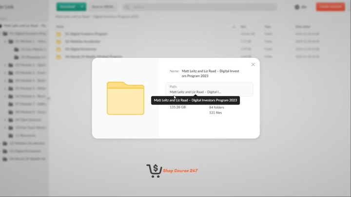 [Shopcourse247] Matt Leitz and Liz Raad – Digital Investors Program 2023