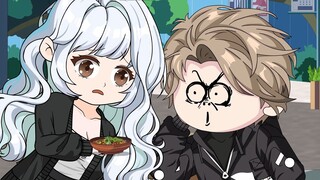 Reincarnated as a girl, feeding the child of destiny. Are you hungry, brother?