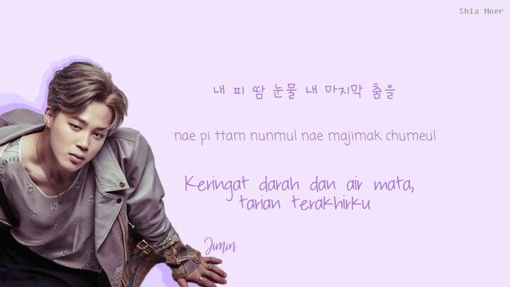 BTS - Blood Sweet & Tears [Han/Rom/Ind] Color Coded Lyrics | Lirik Terjemahan Indonesia