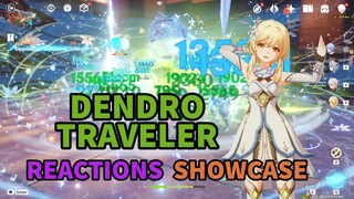 Dendro Traveler All Reactions Showcase - Amazing Team Comps - Genshin Impact