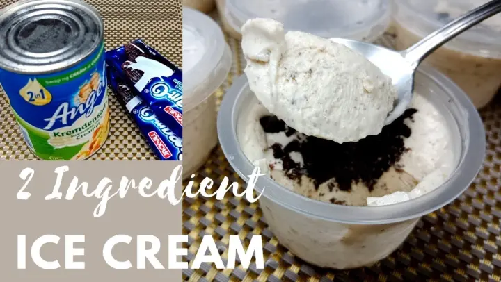 2 Ingredient Ice Cream | Kremdensada and Cream O Cookies | Easy Ice Cream Recipe | Met's Kitchen