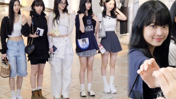 [LESSERAFIM] 230513 Street style at the airport before departing for KCON!