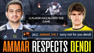 Ammar RESPECTS Dendi Boss - "Sorry not for you Dendi"